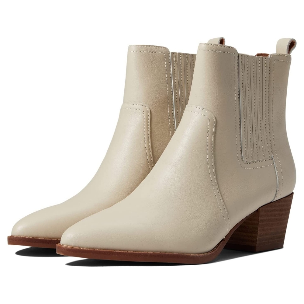 Madewell western ankle boot white 8.5 brand new